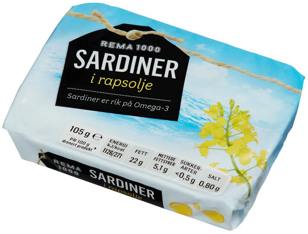 Sardiner I Olje 105 g
