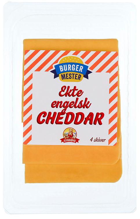 Burgerost Cheddar 80g Synnøve Finden