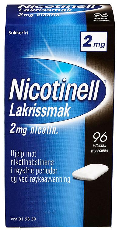 Nicotinell Lakris Tyggegummi 2mg 96stk
