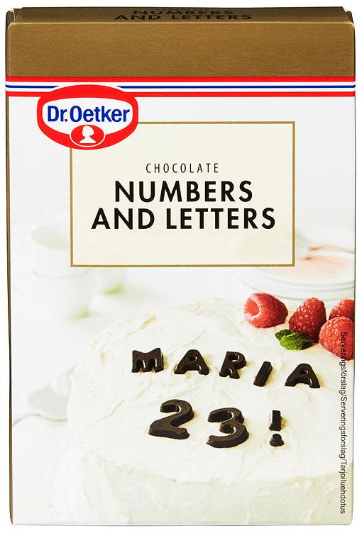 Tall og Bokstaver 60g Dr.Oetker