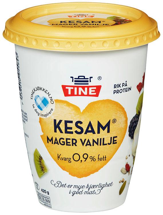 Kesam Mager Vanilje 420g Tine