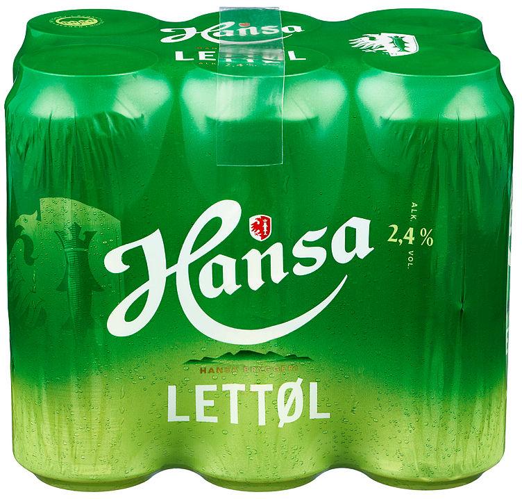 Hansa Lettøl 0,5lx6 boks
