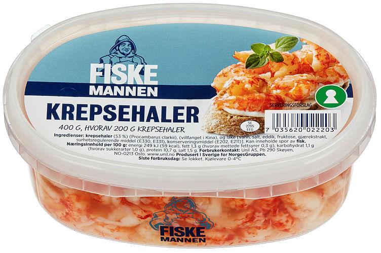 Krepsehaler i Lake 200g Fiskemannen