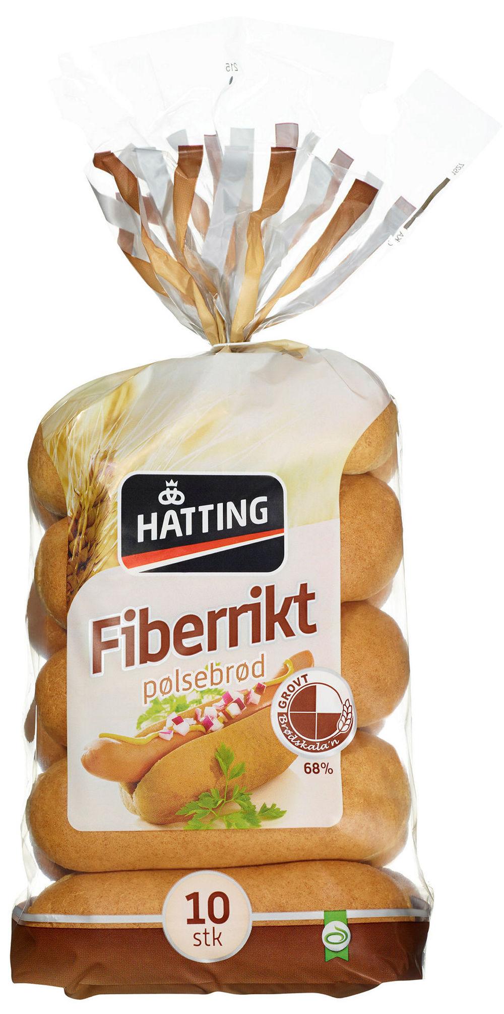 Grove Pølsebrød 10stk, 330 g