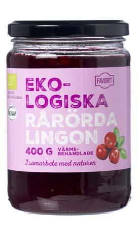 Favorit Rårørte Tyttebær Økologisk, 400 g