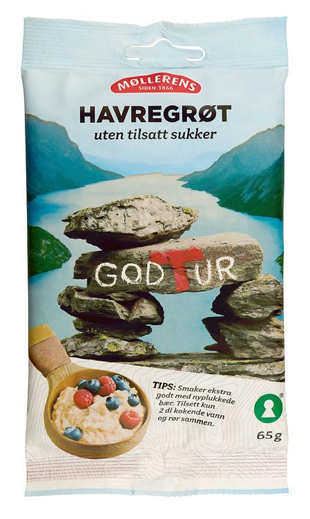 Havregrøt u/Sukker God Tur 65g Møllerens
