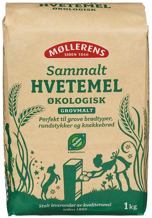 Hvete Sammalt Grov Økologisk 1kg Møllerens