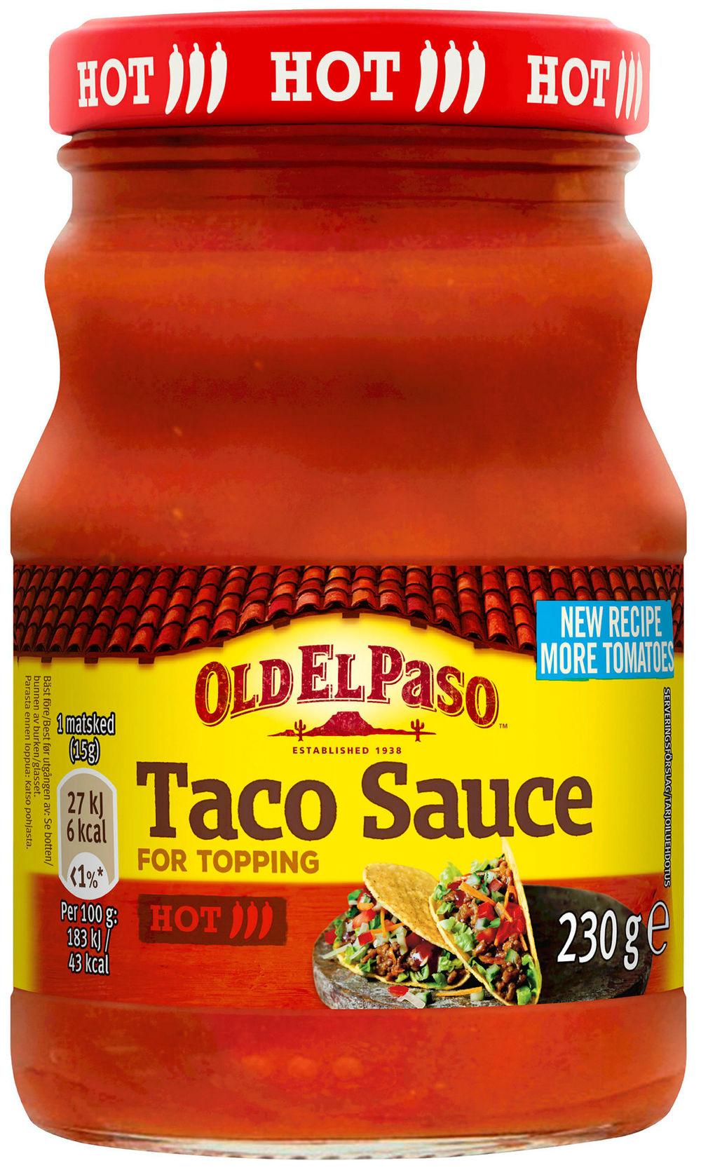 Old El Paso Taco Sauce Hot 230 g