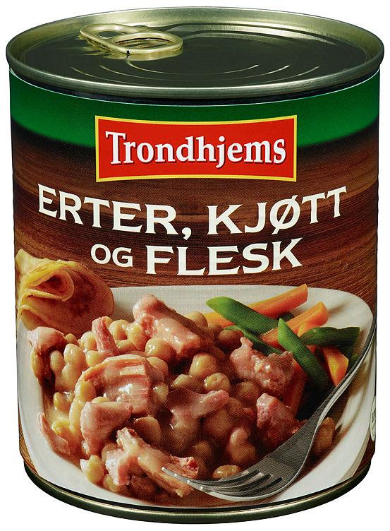 Erter,Kjøtt&amp;Flesk 800g Trondhjems