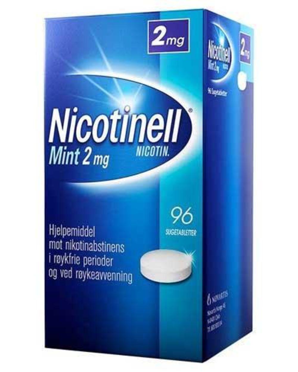 Nicotinell Sugetablett Mint 1mg, 96 stk