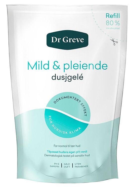 Dr.Greve Dusjgele Mild&amp;Pleiende 250ml Refill