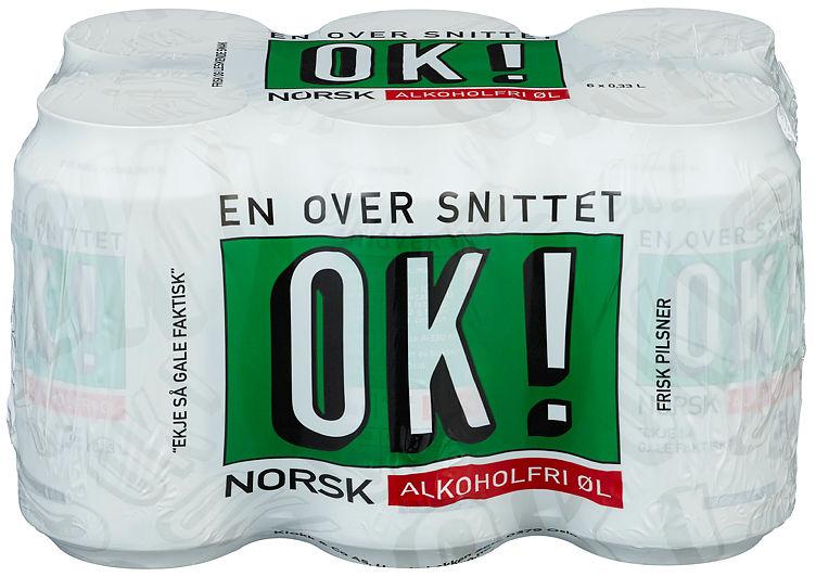 Ok! Pilsner Alkoholfri 0,33lx6 boks