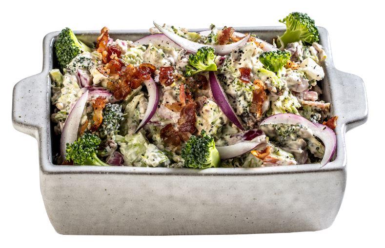 Brokkolisalat m/Tørrsaltet Bacon