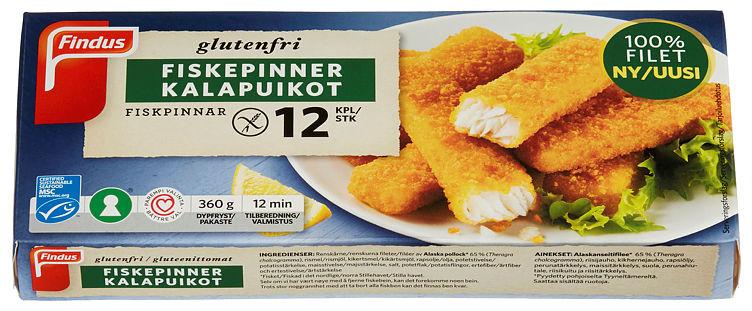 Fiskepinner glutenfri 360g Findus