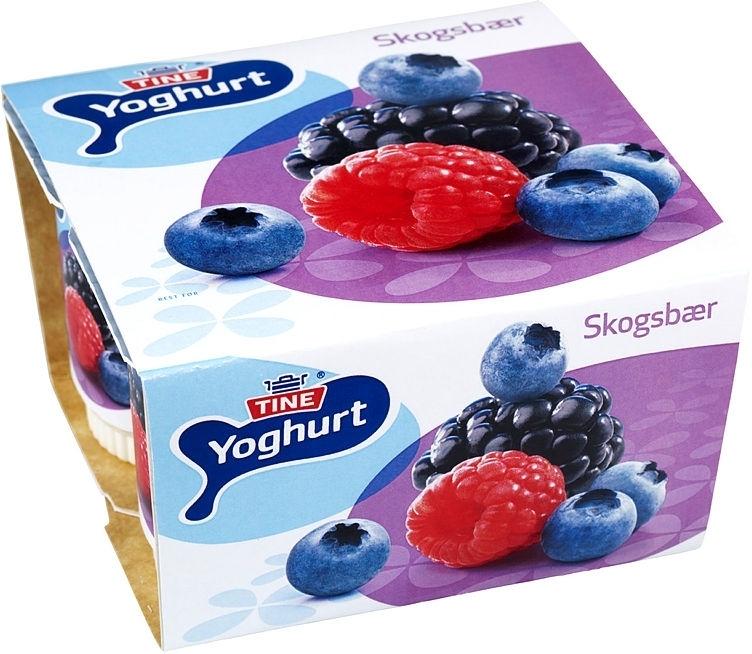 Tine Yoghurt Skogsbær 4x150 g