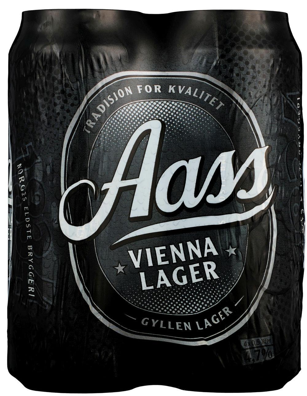 Aass Vienna Lager 4 x 0,5 liter, 2 l