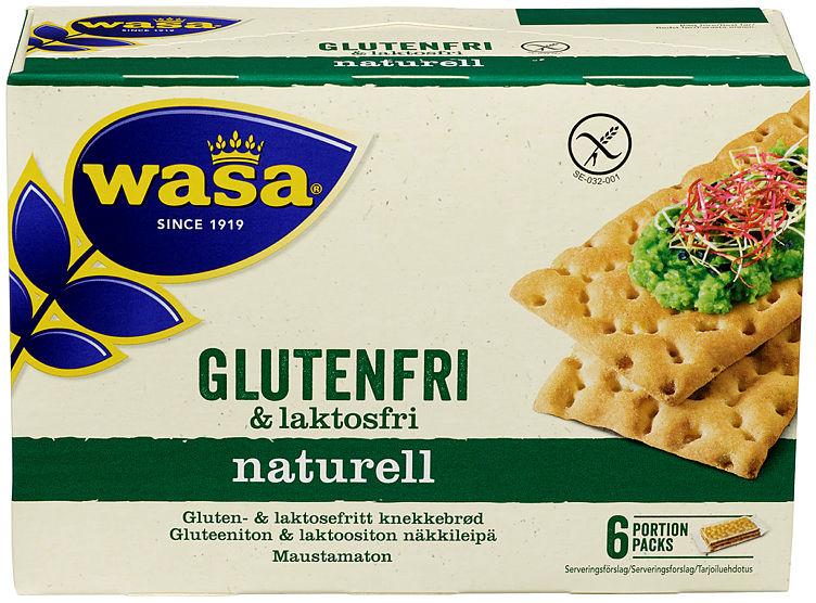 Wasa Knekkebrød Naturell Glutenfri 240 g