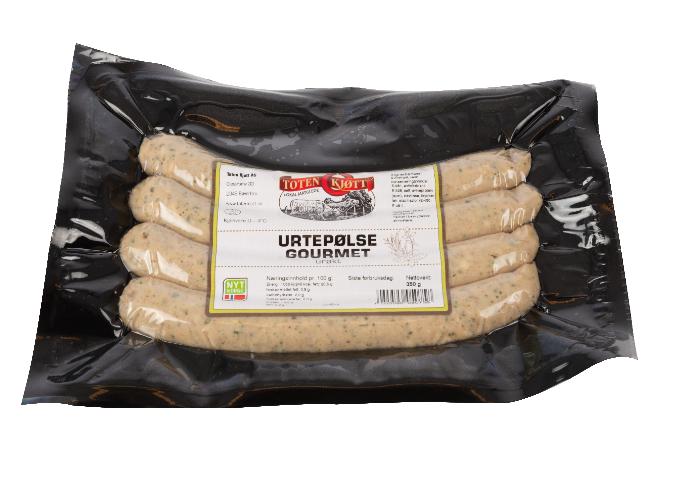 Urtepølse 350g Toten Kjøtt