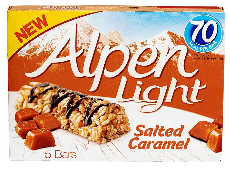 Alpen Bar Light Salted Caramel 5x19g
