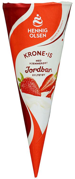 Krone-Is Jordbær 145ml Hennig Olsen