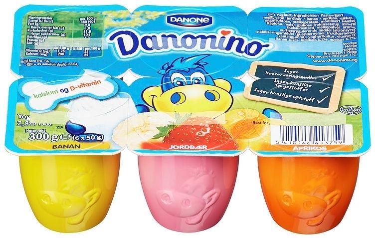 Danonino Mix Frukt 6x50 g