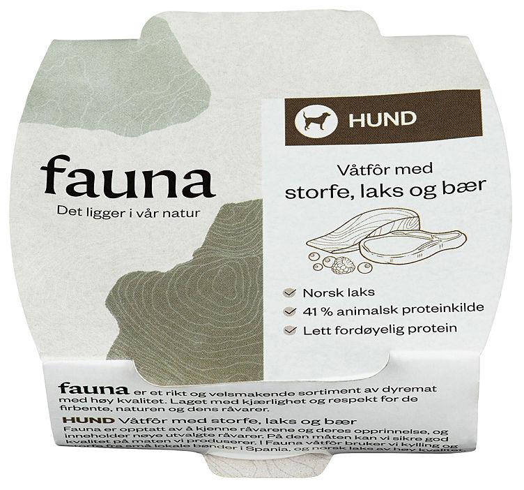 Fauna Hund Våtfor Storfe&amp;Bær 100g