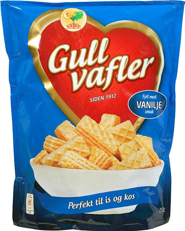 Gullvafler Doble Vanilje 250g Sætre