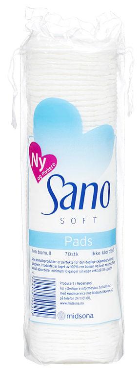 Bomull Pads 70stk Sano