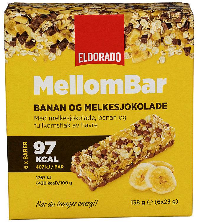 Mellombar Banan&amp;Melkesjokolade 6pk Eldorado