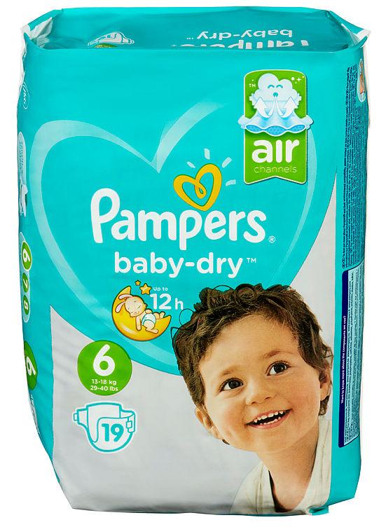 Pampers Baby Dry S6 13-18kg 19stk
