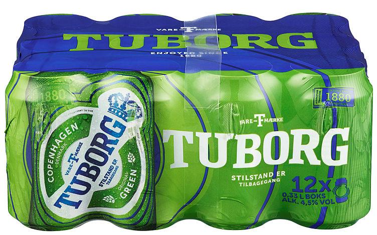 Tuborg Grønn 0,33lx12 boks