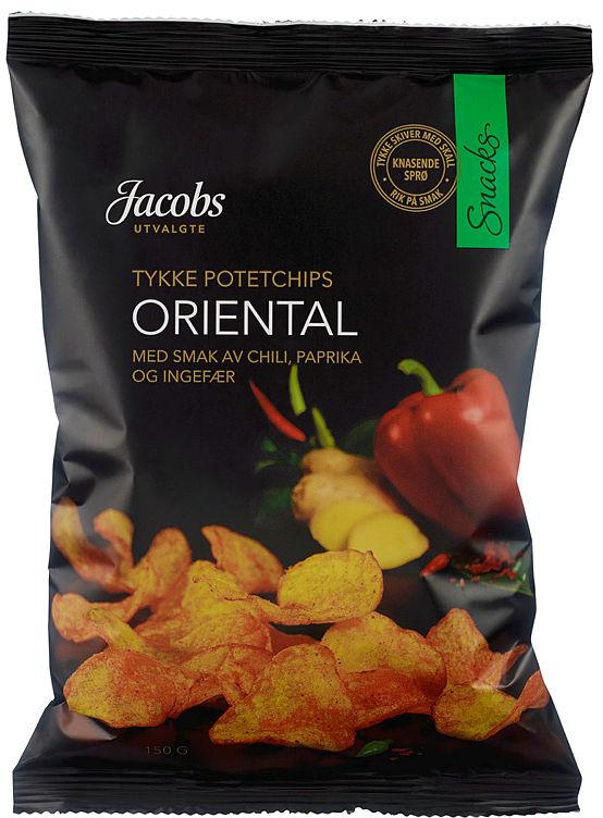 Potetchips Tykke Oriental 150g Jacobs Utvalgte