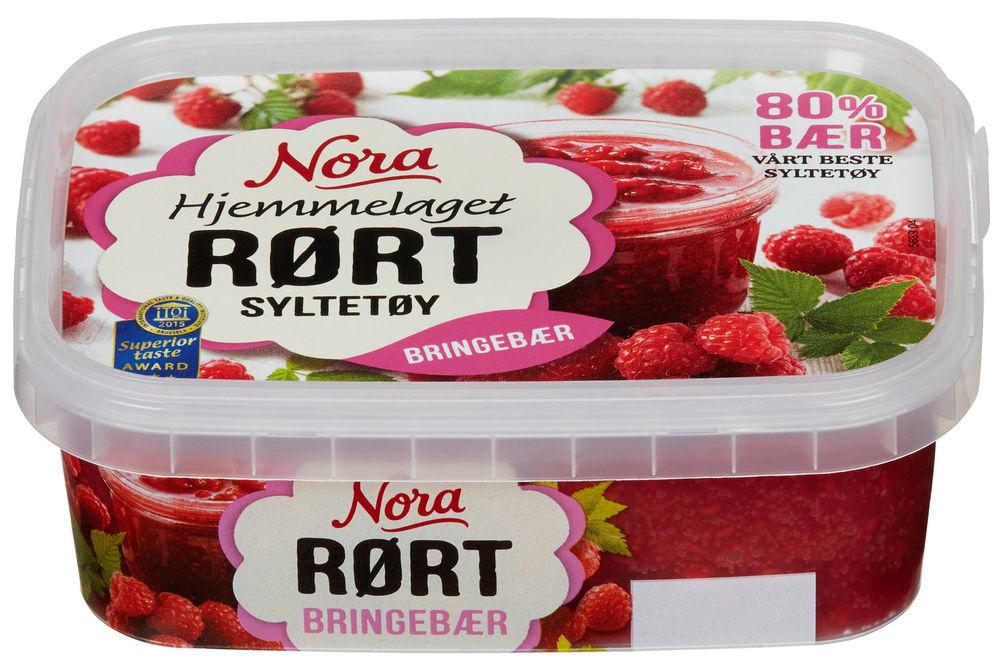 Bringebærsyltetøy Rørte, frosset, 280 g