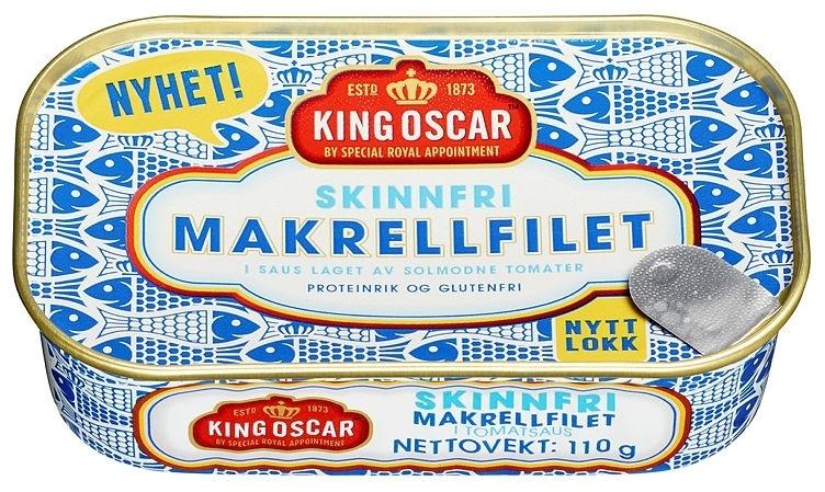 King Oscar Skinnfri Makrell 110 g