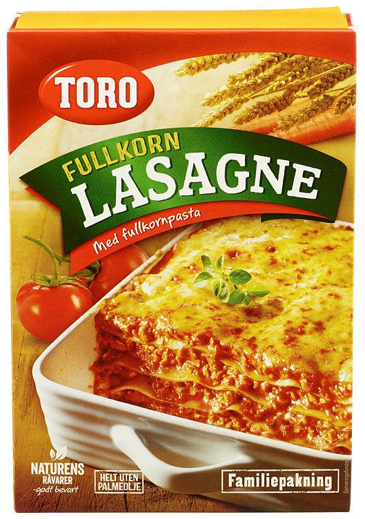 Lasagne Fullkorn Familiepakke 303g Toro