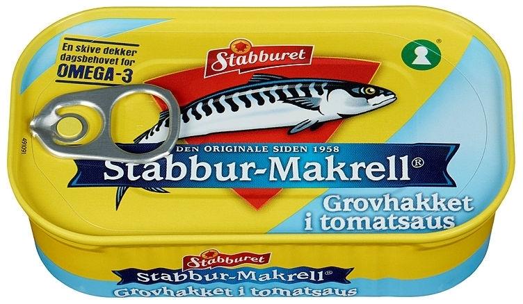 Stabbur-Makrell Grovhakket i tomat 110 g