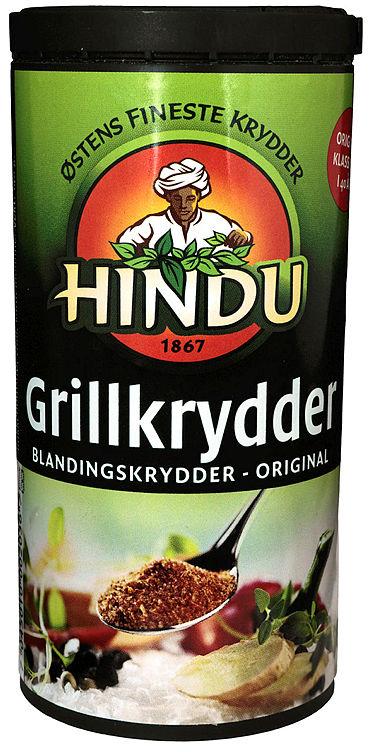 Grillkrydder 148g boks Hindu