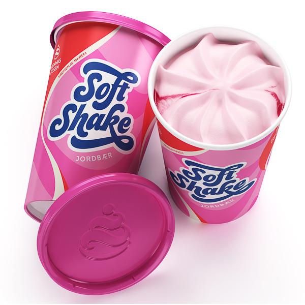 Soft Shake Jordbær 250ml Hennig Olsen