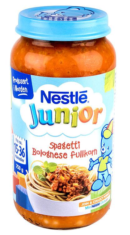 Spagetti Bolognese Fullkorn 15mnd 250g Nestle