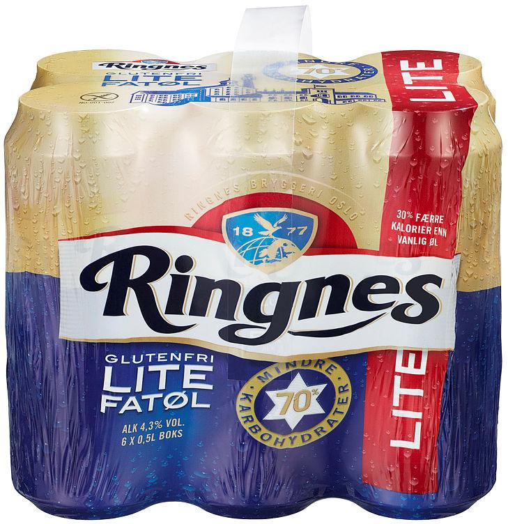 Ringnes Lite Fatøl 0,5lx6 boks