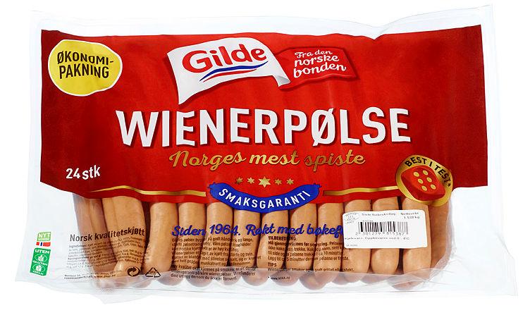 Wienerpølse 1,56kg Gilde