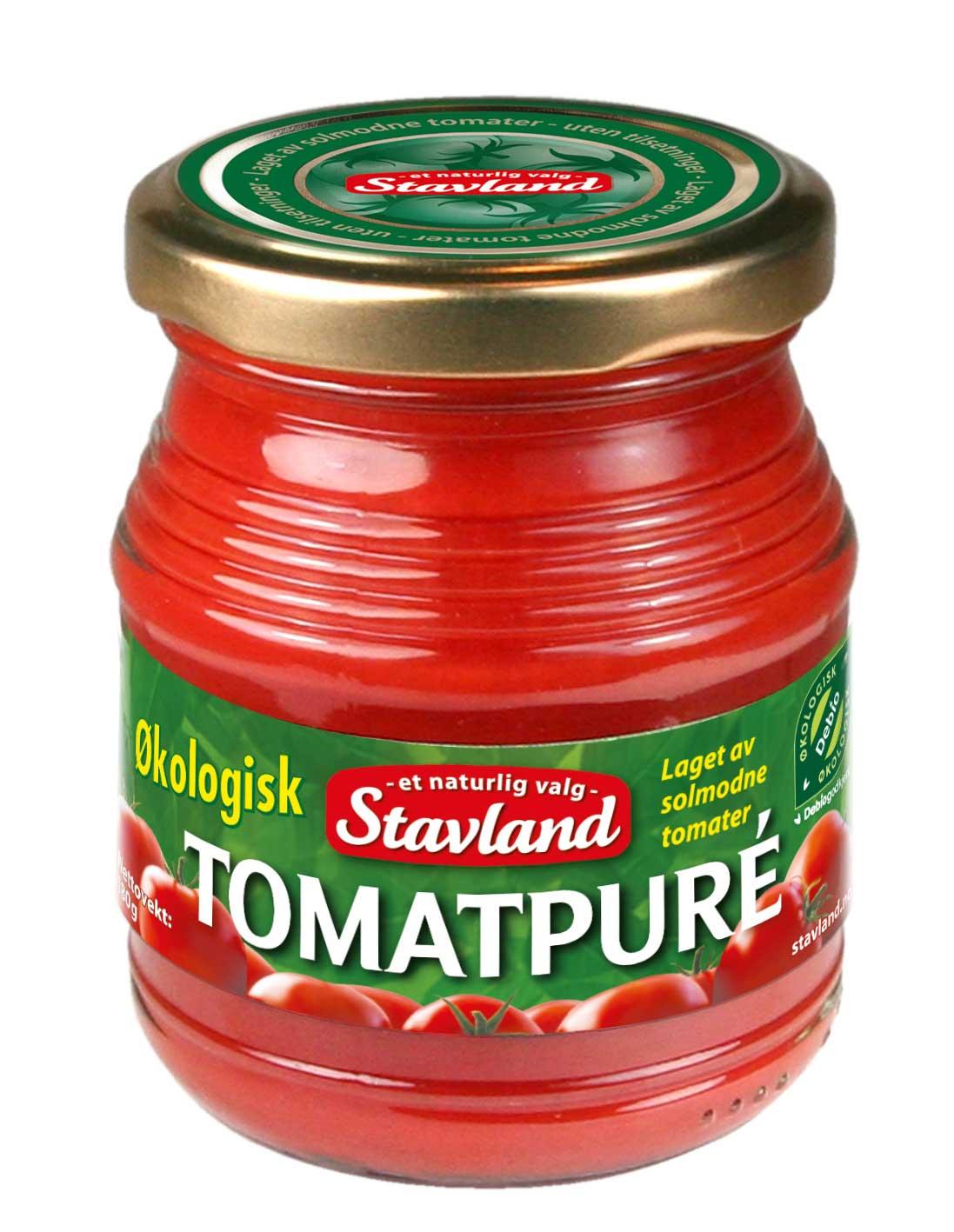 Tomatpure Økologisk 180g Stavland