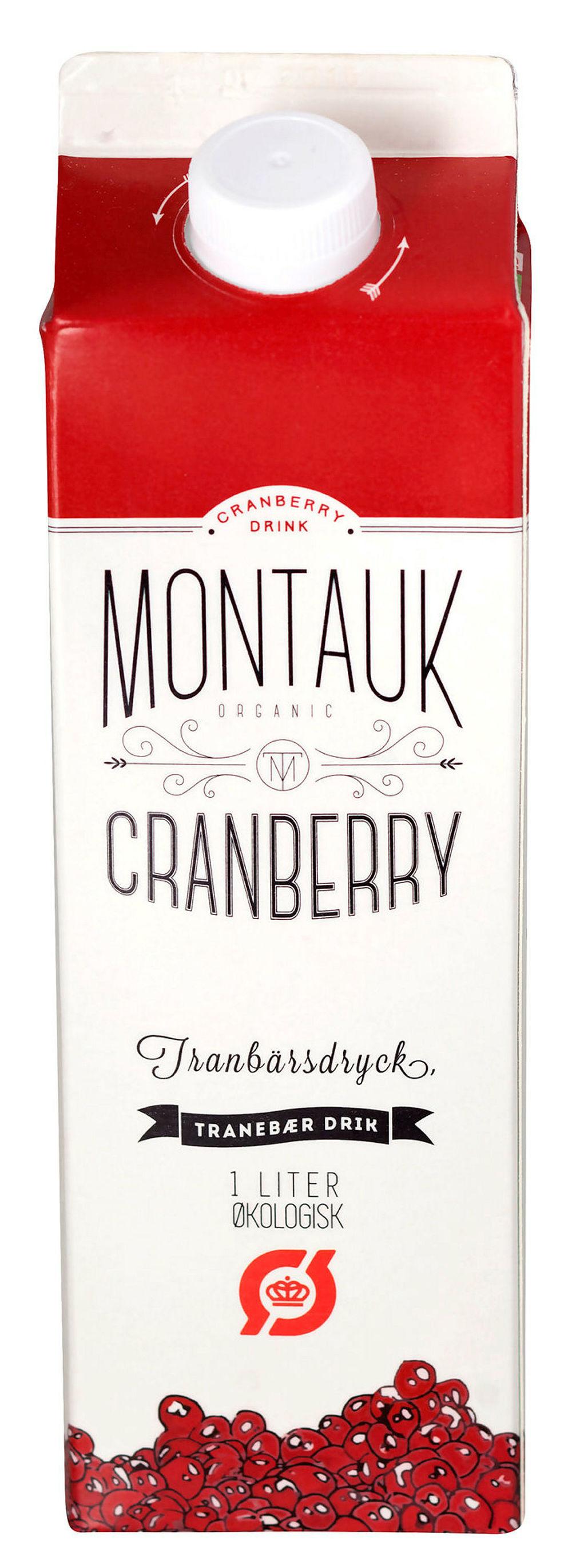 Montauk Cranberry Tranebærjuice, 1 l