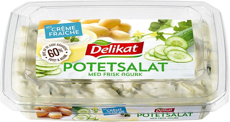 Potetsalat m/Agurk 400g Delikat