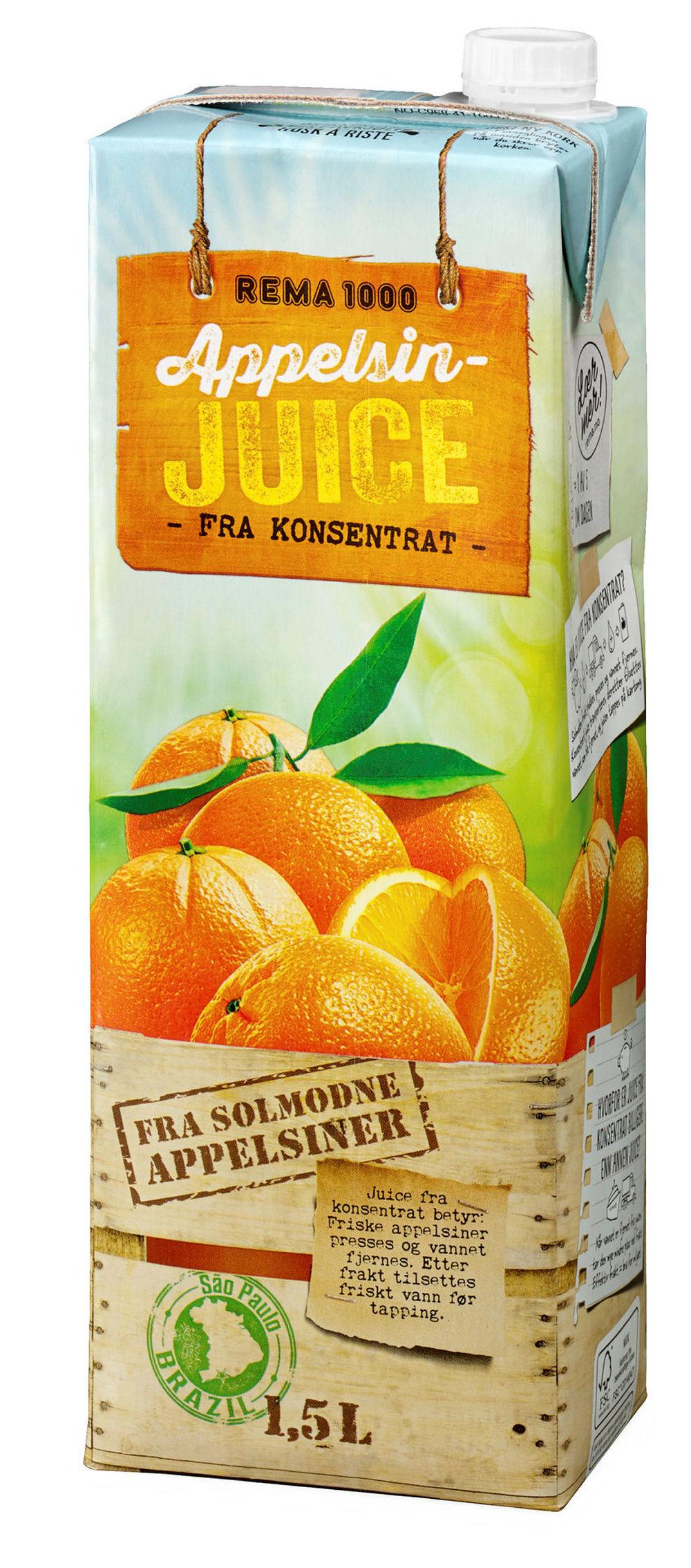 Appelsinjuice 1,5 l