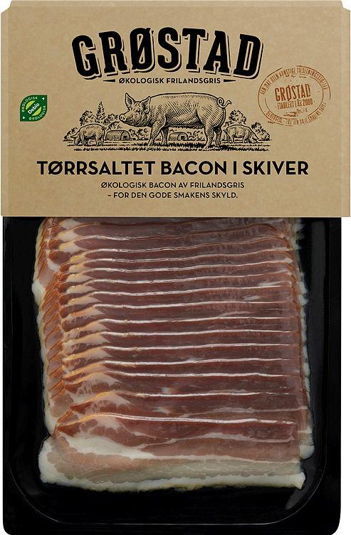 Bacon Røkt Økologisk Ca200g Grøstad