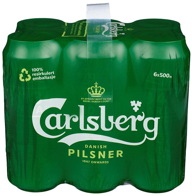 Carlsberg Pilsner 0,5lx6 boks