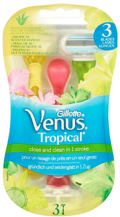 Venus Høvel Tropical Engangs 3stk Gillette