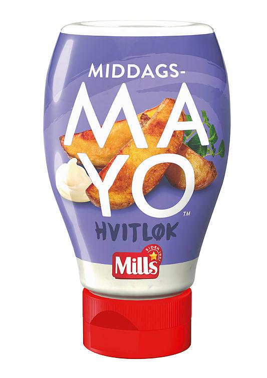 Middagsmayo Hvitløk 230g Mills