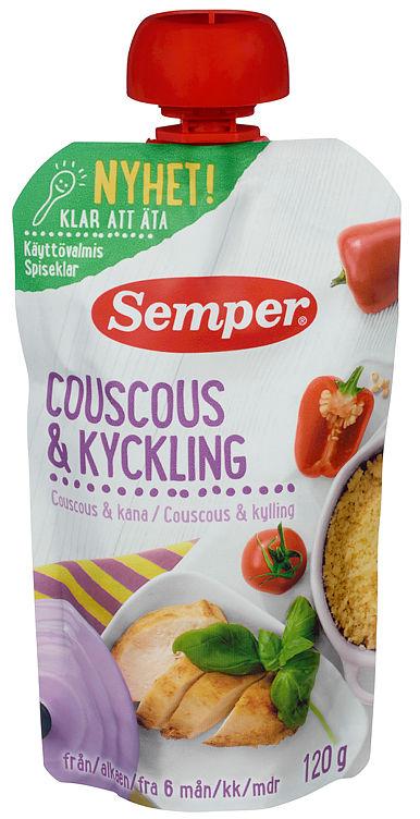 Couscous&amp;Kylling 6mnd 120g Semper